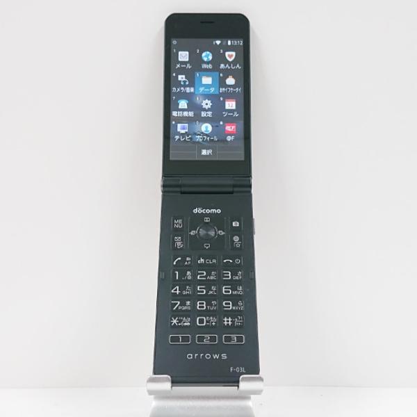 携帯電話 F-03L FUJITSU 富士通 ドコモ SIMロック解除〇 ブラック
