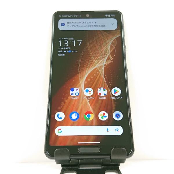 AQUOS sense5G SHG03 au ブラック 送料無料 即決 本体 c15808 : アーク
