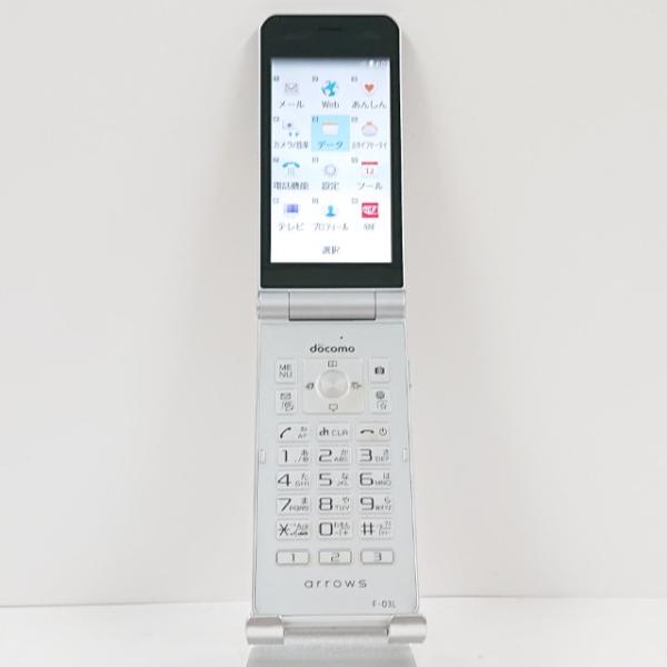携帯電話 F-03L FUJITSU 富士通 ドコモ SIMロック解除〇 シルバー