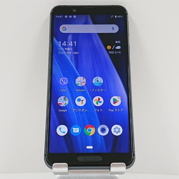 スマートフォン SH-RM12 SHARP シャープ Rakuten SIMロック解除〇 ブラック