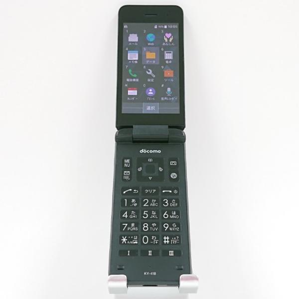 携帯電話 KY-41B 京セラ ドコモ SIMロック解除〇 ブラック