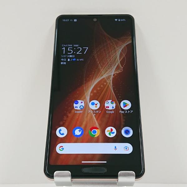 AQUOS sense5G SHG03 au ライトカッパー 送料無料 即決 本体 c16669