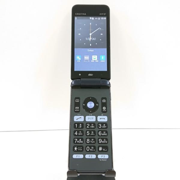 GRATINA KYF37 au ネイビーブラック 送料無料 即決 本体 c16708