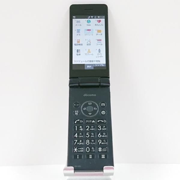 携帯電話 SH-03L SHARP シャープ ドコモ SIMロック解除〇 ブラック