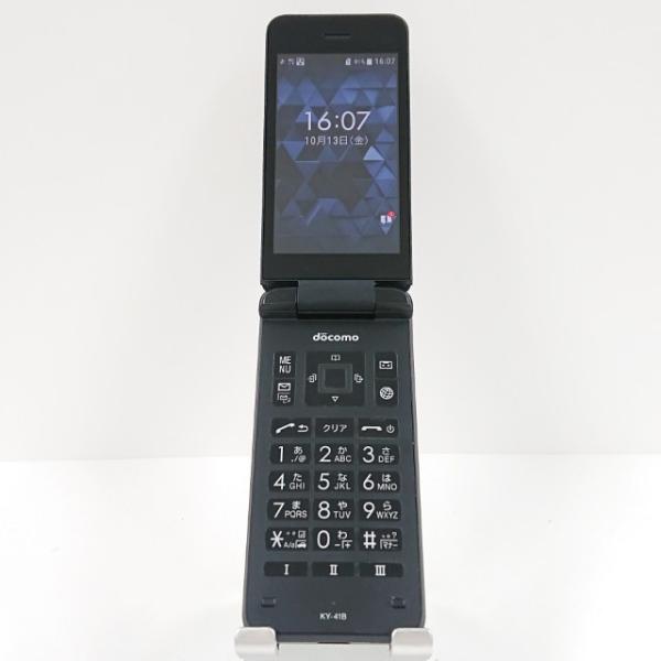 携帯電話 KY-41B 京セラ ドコモ SIMロック解除〇 ブラック