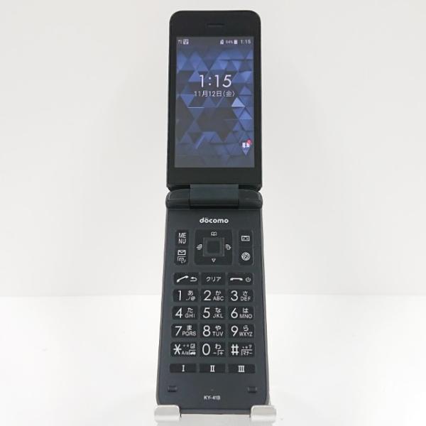 携帯電話 KY-41B 京セラ ドコモ SIMロック解除〇 ブラック