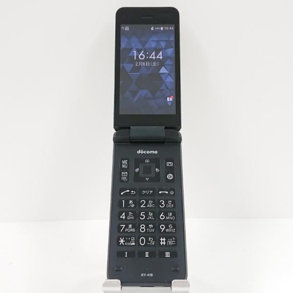 携帯電話 KY-41B 京セラ ドコモ SIMロック解除〇 ブラック
