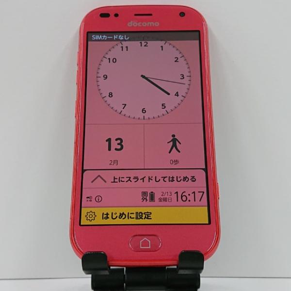 らくらくスマートフォン F-42A ドコモ ピンク 送料無料 即決 本体