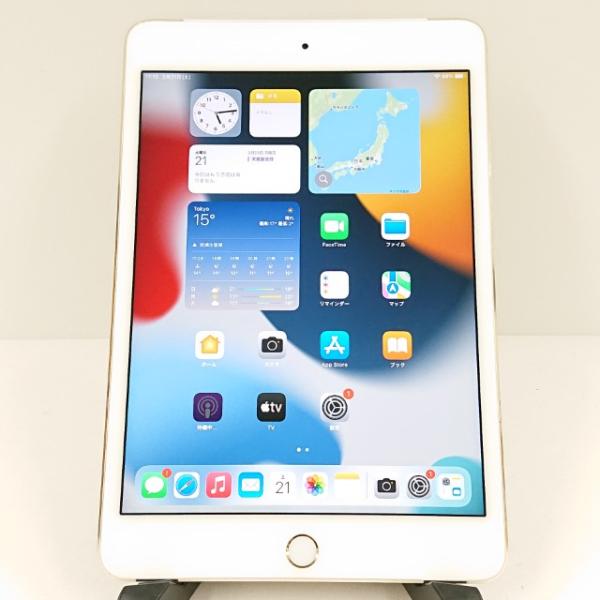 デモ機】iPad mini 第4世代 Wi-Fi+Cellular 16GB au ゴールド 送料無料 