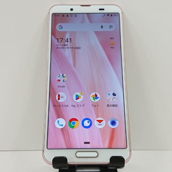 AQUOS sense3 SHV45 au ソフトピンク 送料無料 即決 本体 c17436
