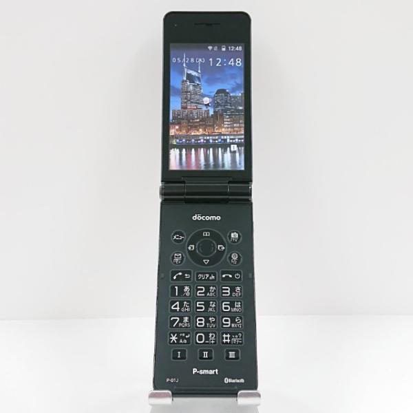 P-smart ケータイ P-01J ドコモ ブラック 送料無料 即決 本体 c20247