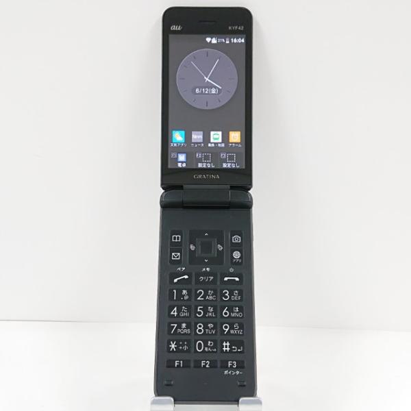 GRATINA KYF42 au ブラック 送料無料 即決 本体 c20651 : アーク