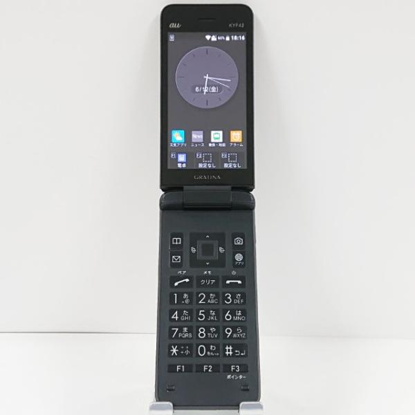 GRATINA KYF42 au ブラック 送料無料 即決 本体 c20669 : アーク