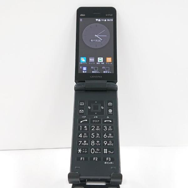 GRATINA KYF42 au ブラック 送料無料 即決 本体 c20687 : アーク