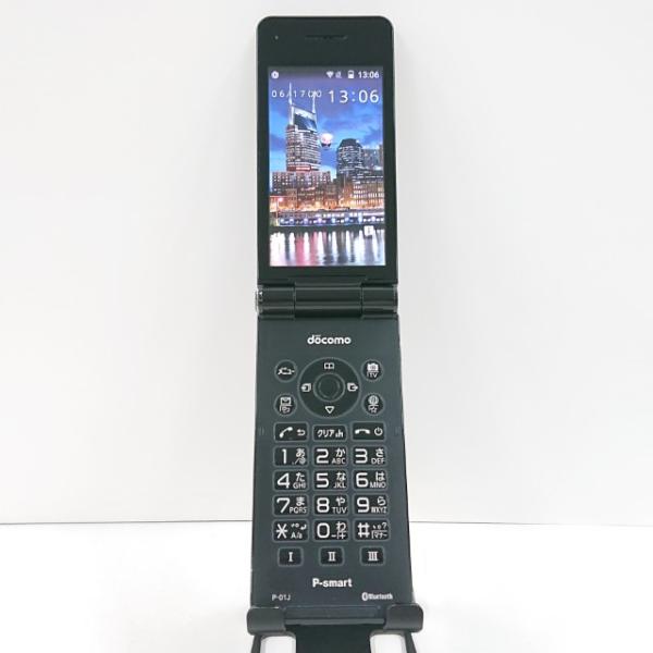 P-smart ケータイ P-01J ドコモ ブラック 送料無料 即決 本体 c20797