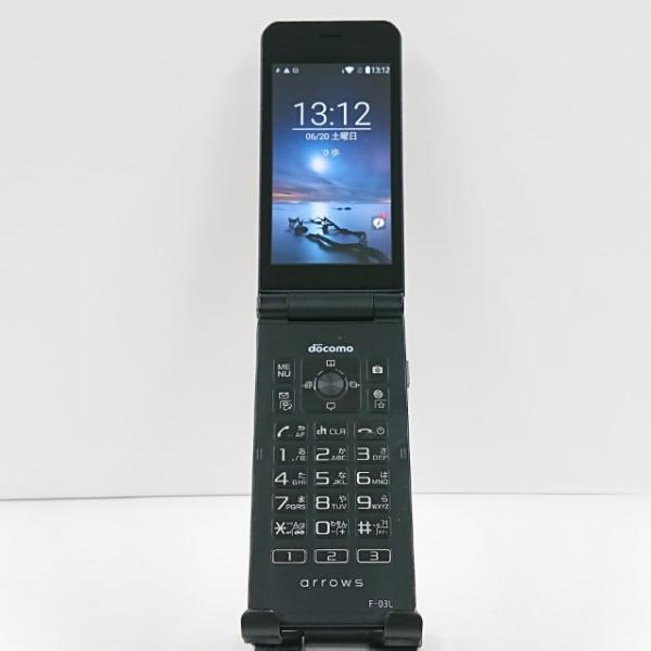 arrows ケータイ F-03L ドコモ ブラック 送料無料 即決 本体 c20888