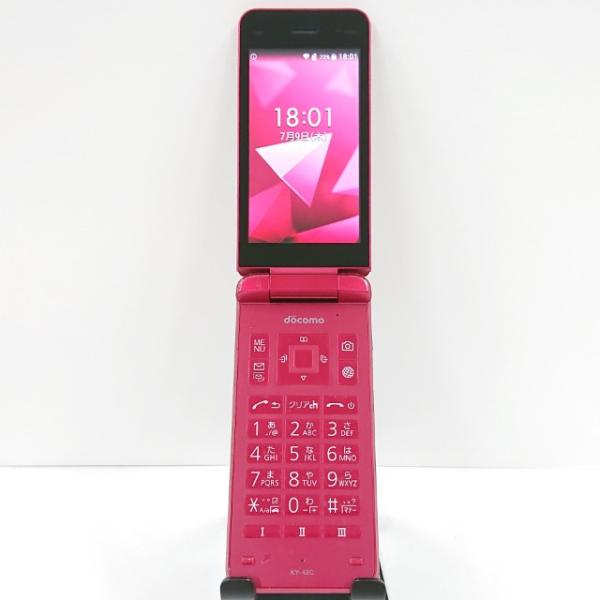 DIGNO ケータイ KY-42C ドコモ レッド 送料無料 即決 本体 c21370