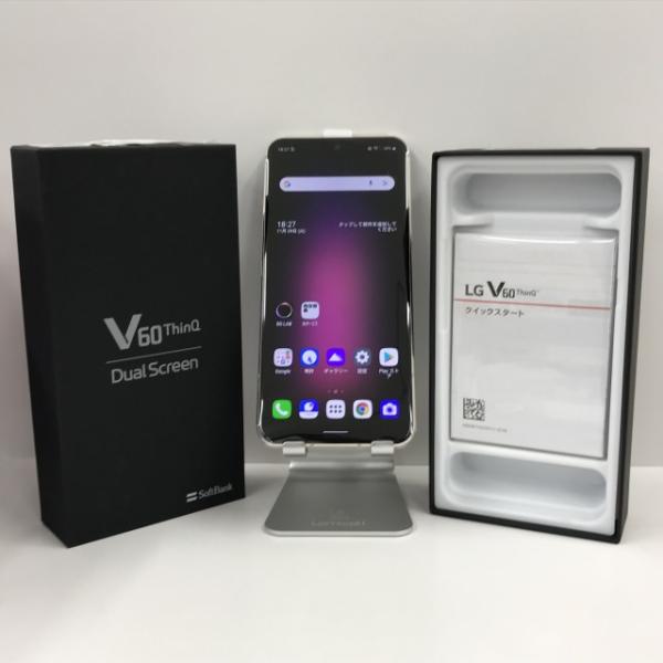 LG V60 ThinQ 5G A001LG SoftBank クラッシーブルー 付属品有 n06131