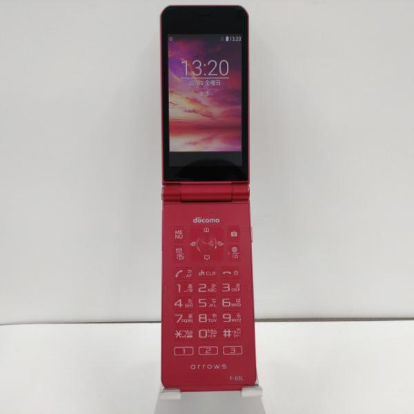 arrows ケータイ F-03L docomo レッド 送料無料 即決 本体 n09613