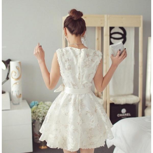 送料無料 ノースリーブ リボン フレア ミニドレス ワンピース 白 黒 花柄 ミニワンピース パーティー 結婚式 二次会 お嬢様ドレス Buyee Buyee Japanischer Proxy Service Kaufen Sie Aus Japan