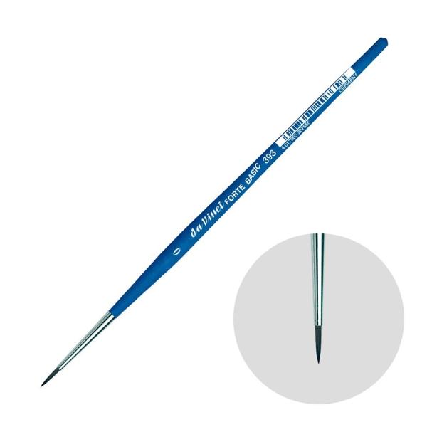 特にホビー&amp; クラフト向けに開発された、弾力のある合成繊維を使用しています。粗い面にも塗りやすいコシの強い筆です。＜仕様＞穂先の形状：ラウンド(丸)毛の種類：シンセティック号数：No.0穂丈×巾：9.5×1.6mm＜用途＞水彩画、ア...