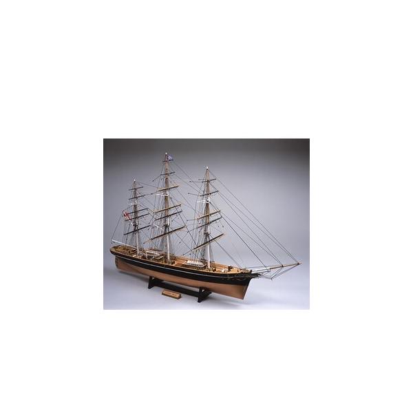 ウッディジョー木製帆船模型1/100カティサーク[帆無し]レーザーカット加工