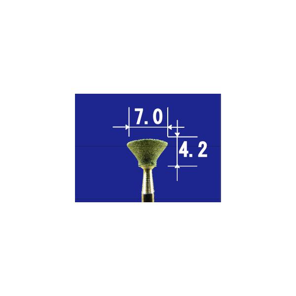軸付砥石軸径φ2.34mm商品画像は代表画像です。形状は画像の通りですが、粒度（品番）により色が異なります。あらかじめご了承ください。粒度ピンク：#120グリーン：#180ホワイト：#600