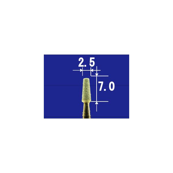 軸付砥石軸径φ2.34mm商品画像は代表画像です。形状は画像の通りですが、粒度（品番）により色が異なります。あらかじめご了承ください。粒度ピンク：#120グリーン：#180ホワイト：#600