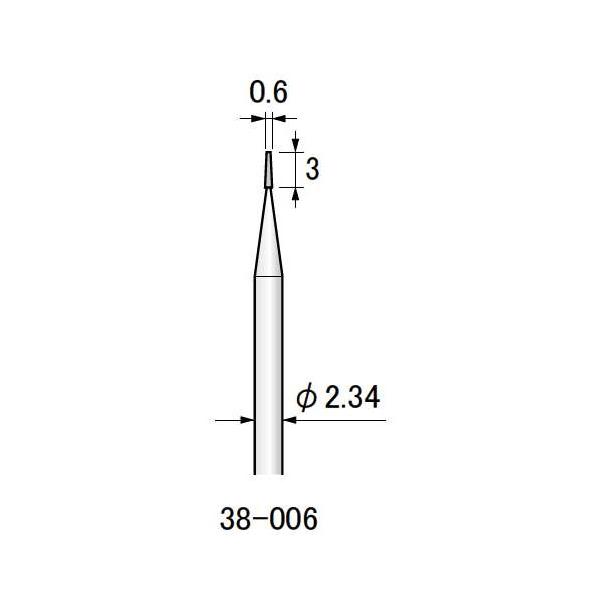 ブッシュ社製スチールカッターBush Steel CuttersΦ軸径：2.34mmMax 30,000/min硬質合金、樹脂製品（レジンなど）の切削を目的としています。世界で評価されているドイツのブッシュ社製。精度と切れに自信を持っておす...
