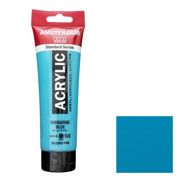 アムステルダム アクリリックカラー 120mL ターコイズブルー アムステルダム アクリリックカラー 120mL ターコイズブルー