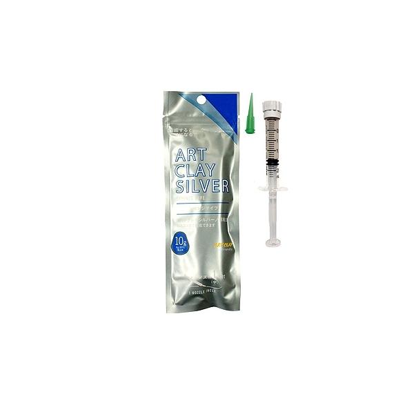 アートクレイシルバー造形可能な時間が長く、柔らかく扱いやすい銀粘土です。焼成時の安定性に優れ、650℃から焼成可能なので、ガラスや陶磁器、SV925製の金具など、他素材との組み合わせにも適しています。シリンジタイプ粘土タイプに一定量の水を加...