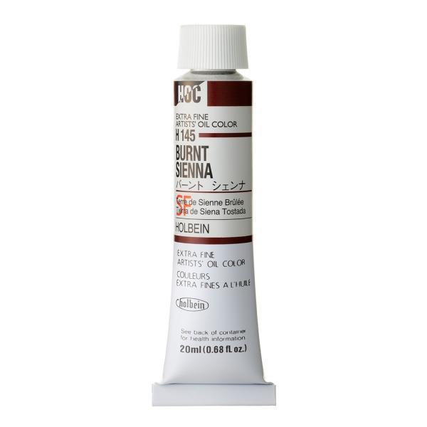 [3本セット] ホルベイン 油絵具 6号 20ml H145 バーント シェンナ