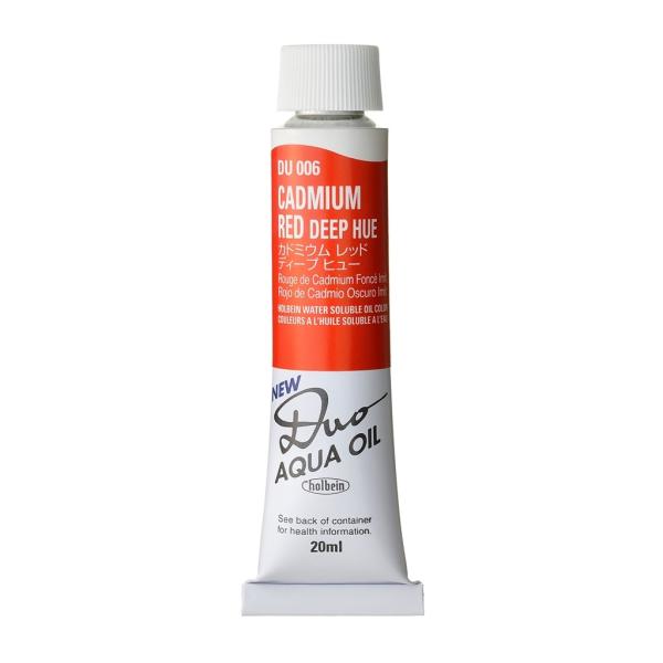 [3本セット] ホルベイン DUO 6号 20ml DU006 カドミウム レッド ディープヒュー (023006) 水可溶性油絵具