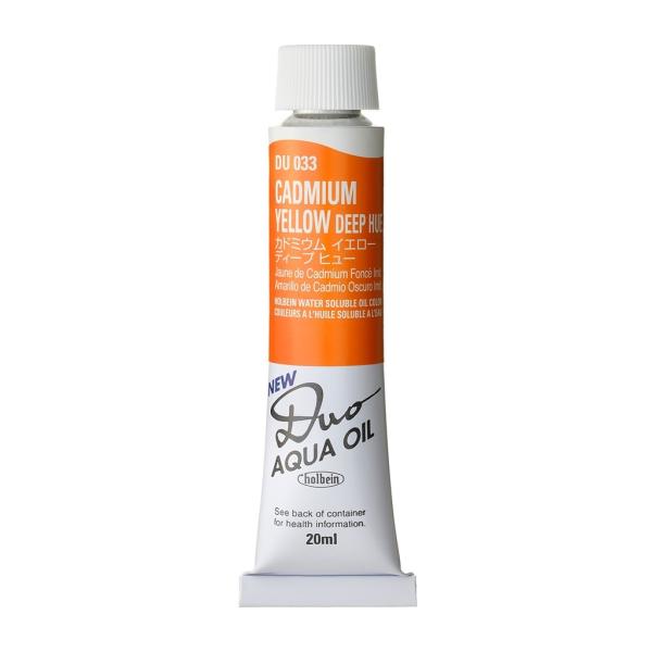 [3本セット] ホルベイン DUO 6号 20ml DU033 カドミウム イエローディープ ヒュー (023033) 水可溶性油絵具