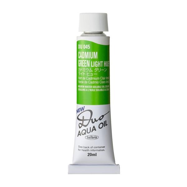 [3本セット] ホルベイン DUO 6号 20ml DU045 カドミウム グリーンライト ヒュー (023045) 水可溶性油絵具