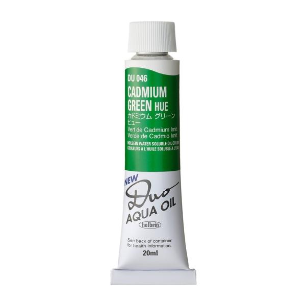 [3本セット] ホルベイン DUO 6号 20ml DU046 カドミウムグリーン ヒュー (023046) 水可溶性油絵具
