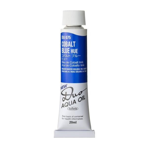 [3本セット] ホルベイン DUO 6号 20ml DU075 コバルトブルーヒュー (023075) 水可溶性油絵具