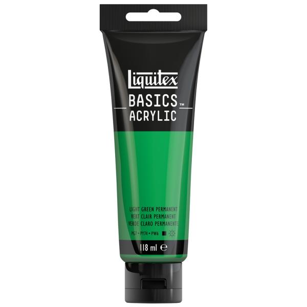リキテックス ベーシックス 118mL 312(027) ライト グリーン/パーマネント (16005312) Liquitex BASICS アクリル絵具
