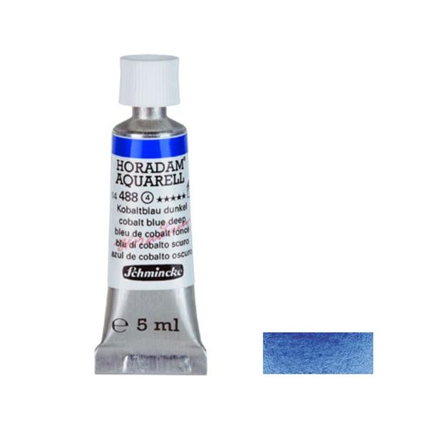 透明水彩チューブ、ハーフパン等　バラ売りOk　中古品 シュミンケ ホラダム チューブ(5mL) 488 コバルト ブルー ディープ