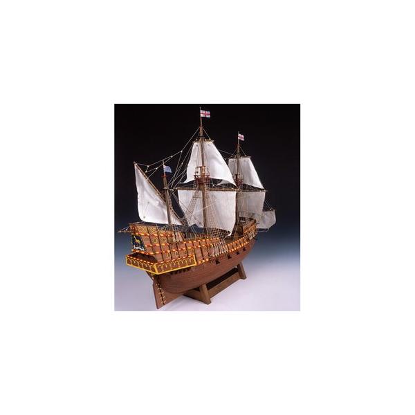 ウッディジョー 1/50 木製帆船模型 ゴールデンハインド (模型 ウッディジョー 1/50 木製帆船模型 ゴールデンハインド (模型