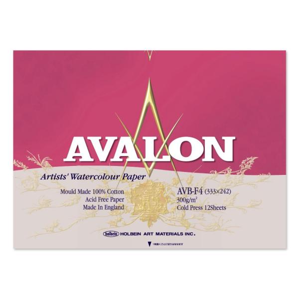 3冊セット アヴァロン水彩紙 ブロック 300g 中目 AVB-F4 (271003) ホルベイン HOLBEIN ホルベイン HOLBEIN