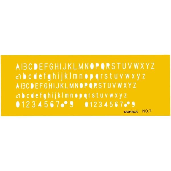 ウチダ マービー テンプレート ｎｏ７ 英字 数字 品番 1 843 1007 アークオアシス ヤフーショップ 通販 Yahoo ショッピング