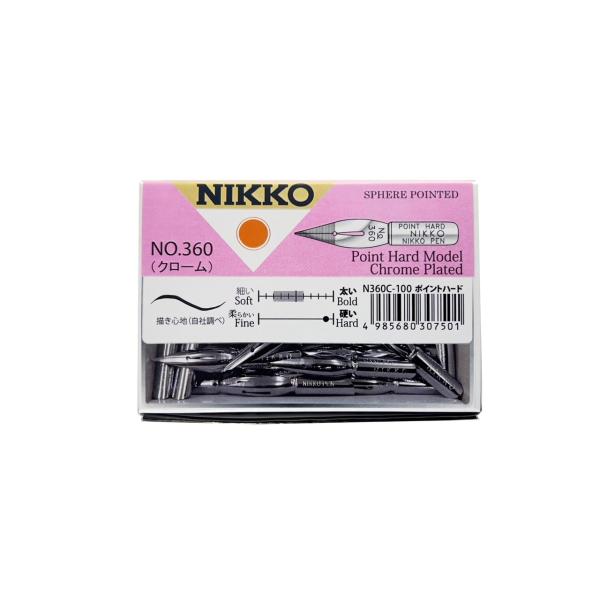 日光 N360 ポイントハードクローム 100本入 N360C100 : アークオアシス