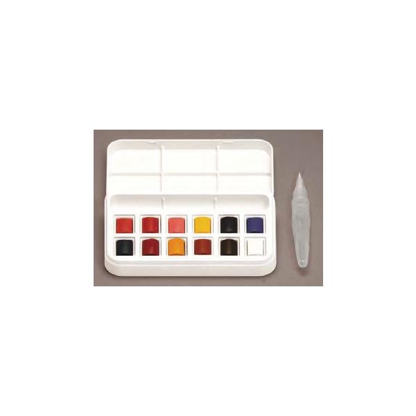 定価7689円　新品　ウィンザー&ニュートン　12色　水彩絵の具　ハーフパン arcoasis_4989901135034