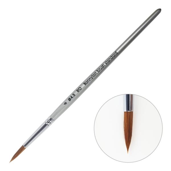 スタイリッシュで手頃な価格の筆◆獣毛とナイロン毛をミックスしました。◆短軸サイズ。◆プロの作家も満足できる品質の良い筆です。穂先19.0mm ／径4.5mm ／全長194mm