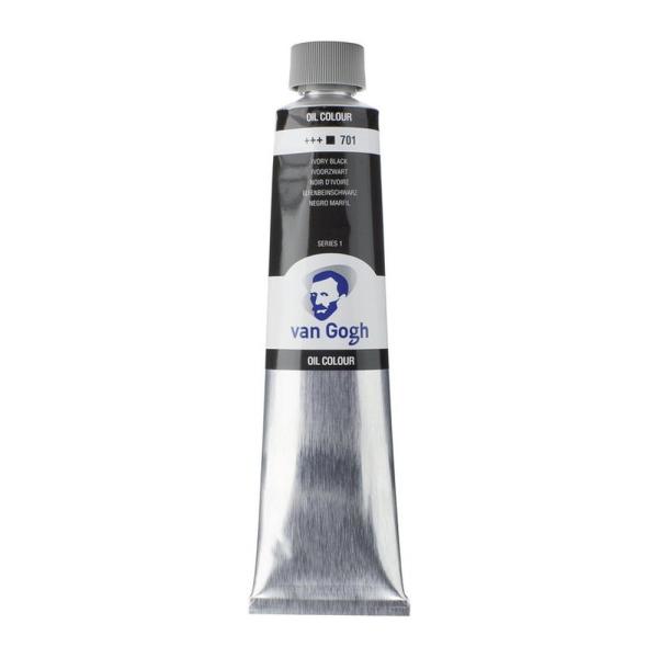 ヴァンゴッホ 油絵具  200ml #701 アイボリーブラック