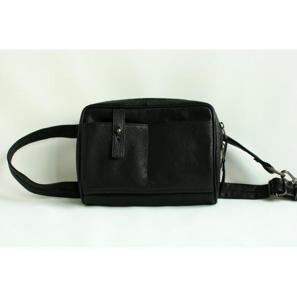 M 新登場 エムピウ Marsupio Ii Black マルスーピオ 2 ブラック ウエストポーチ ヒップバッグ 革 Bag 誕生日 ギフト 入学 旅行 Gift クリスマス プレゼント バイク
