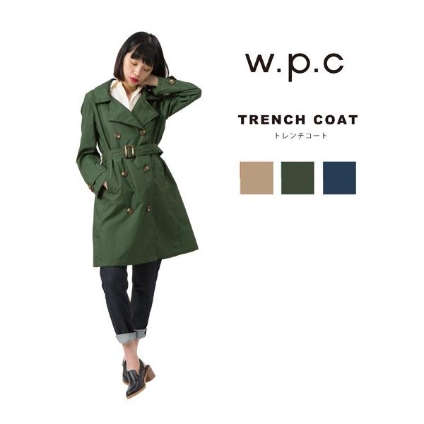 W P C ワールドパーティー レインコート トレンチコート カーキ 緑 グリーン Rain Coat レディース 撥水