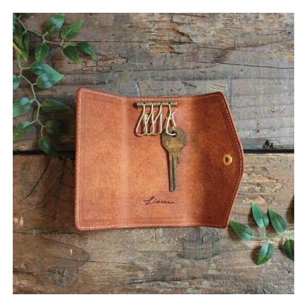 Litsta リティスタ 4連キーケース Camel 往復送料無料 キャメル キーホルダー Pueblo プエブロ かわいい イタリアンレザー おすすめ おしゃれ ペア メンズ 人気 レディース