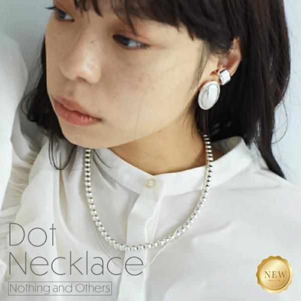 ★シルバー ドット ネックレス 2重 Nothing And Others / ナッシングアンドアザーズ★シルバー925 ボールチェーン  ネックレス